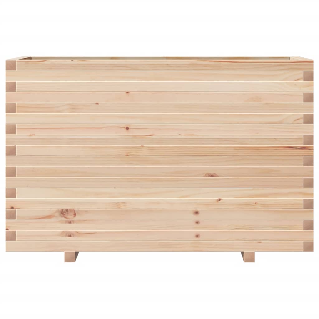 vidaXL Jardinera madera maciza de pino 110x40x72 cm