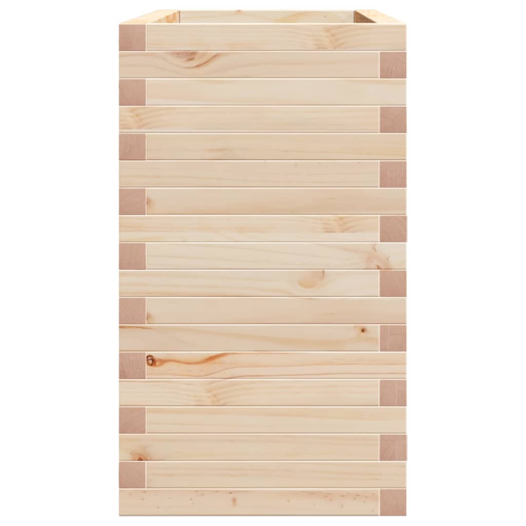 vidaXL Jardinera madera maciza de pino 110x40x72 cm