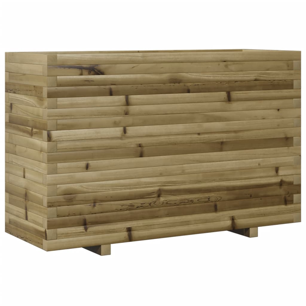 vidaXL Jardinera madera de pino impregnada 110x40x72 cm