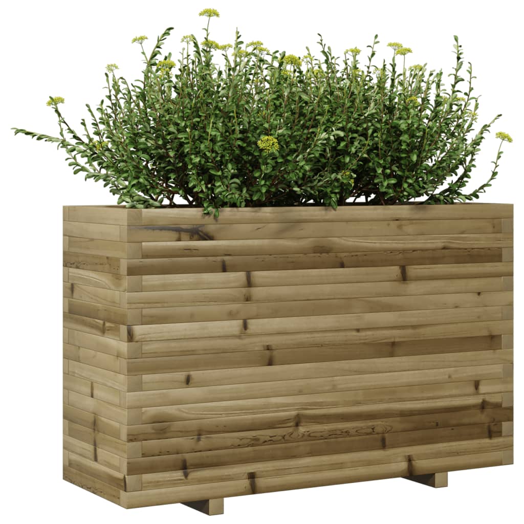 vidaXL Jardinera madera de pino impregnada 110x40x72 cm