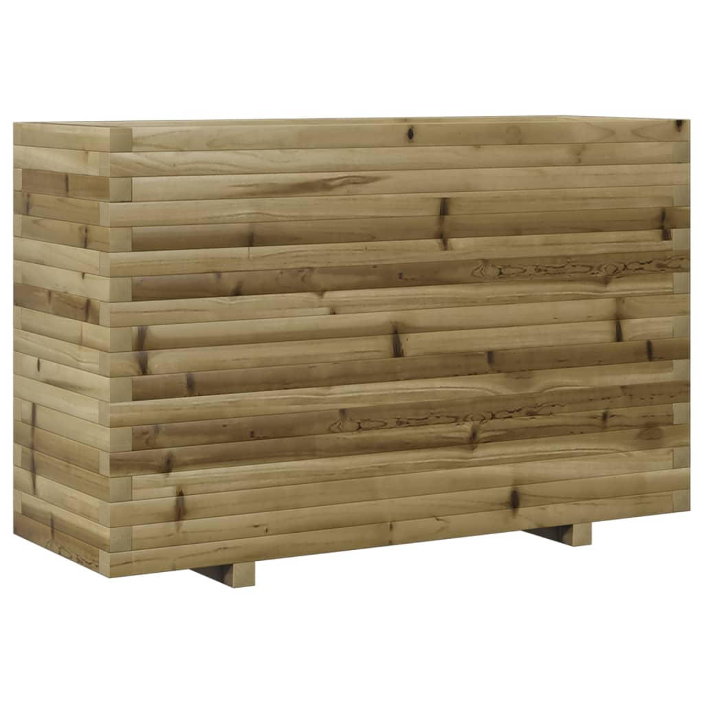 vidaXL Jardinera madera de pino impregnada 110x40x72 cm