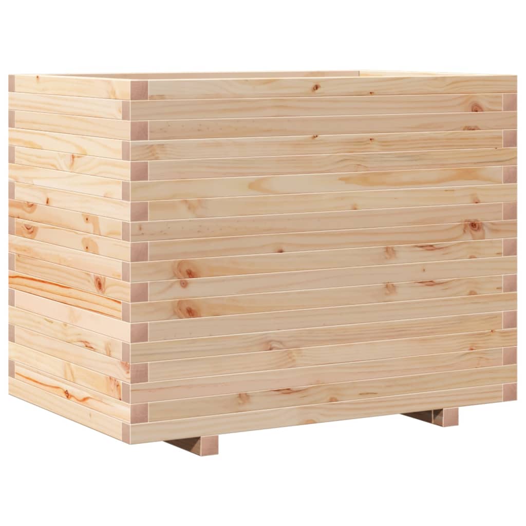 vidaXL Jardinera madera maciza de pino 90x60x72 cm