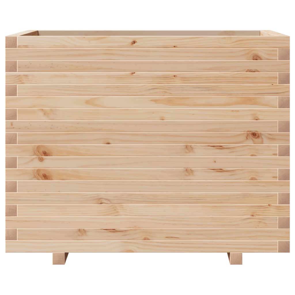 vidaXL Jardinera madera maciza de pino 90x60x72 cm