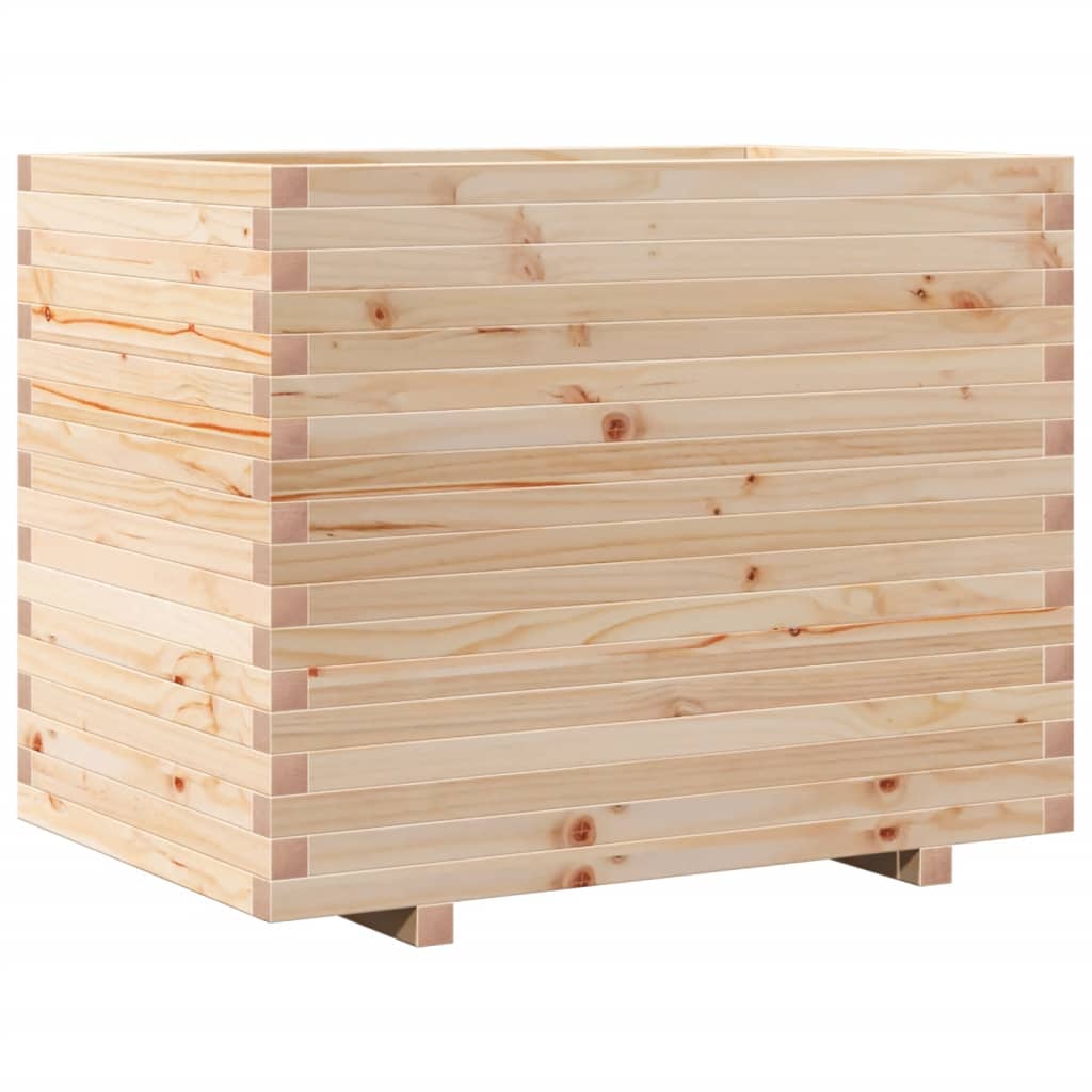 vidaXL Jardinera madera maciza de pino 90x60x72 cm