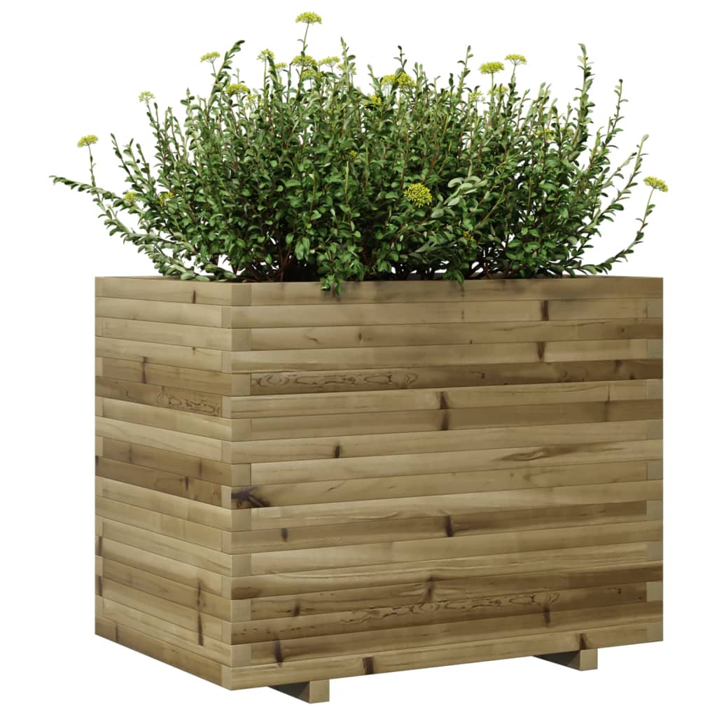 vidaXL Jardinera madera de pino impregnada 90x60x72 cm