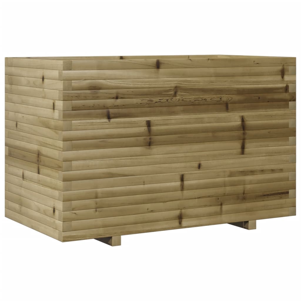 vidaXL Jardinera madera de pino impregnada 110x60x72 cm