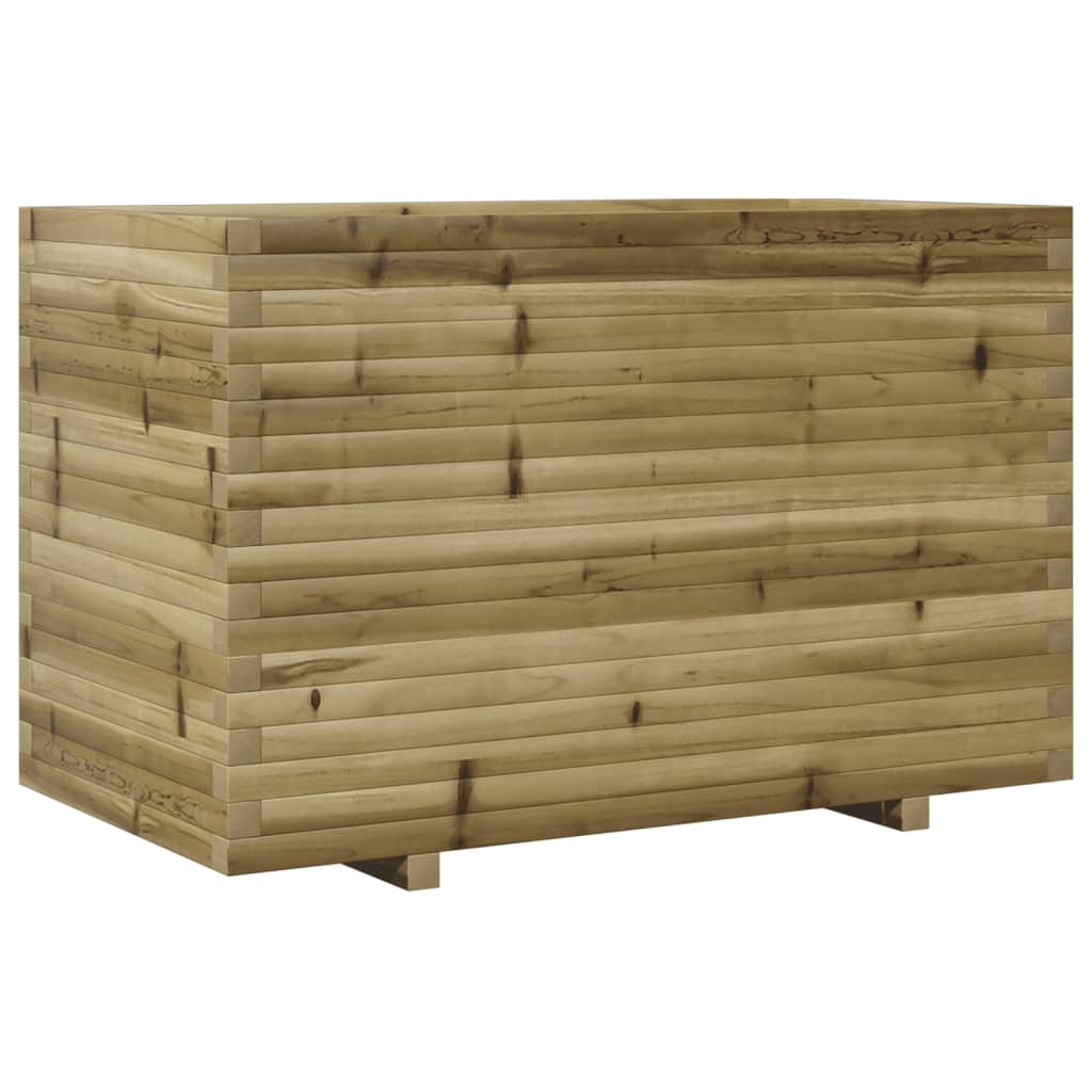 vidaXL Jardinera madera de pino impregnada 110x60x72 cm