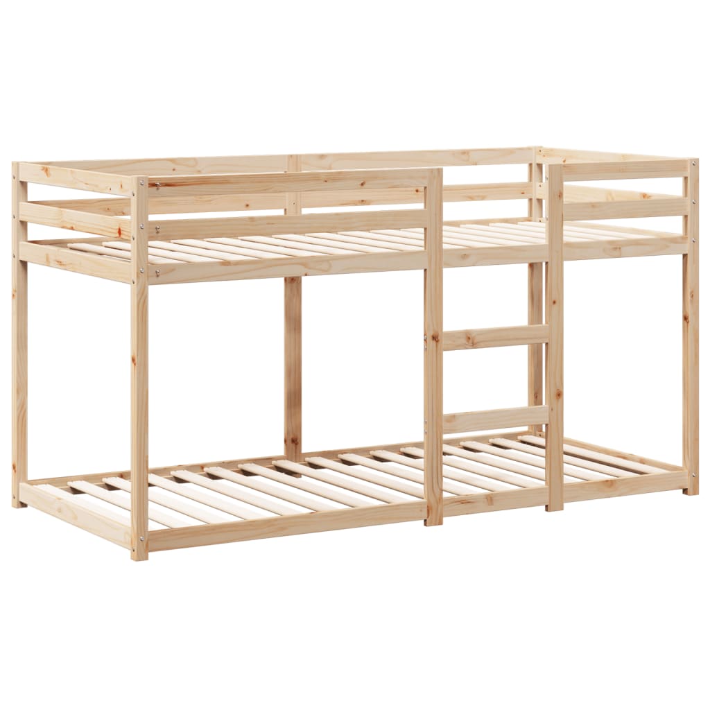 vidaXL Cama litera sin colchón madera maciza de pino 90x190 cm