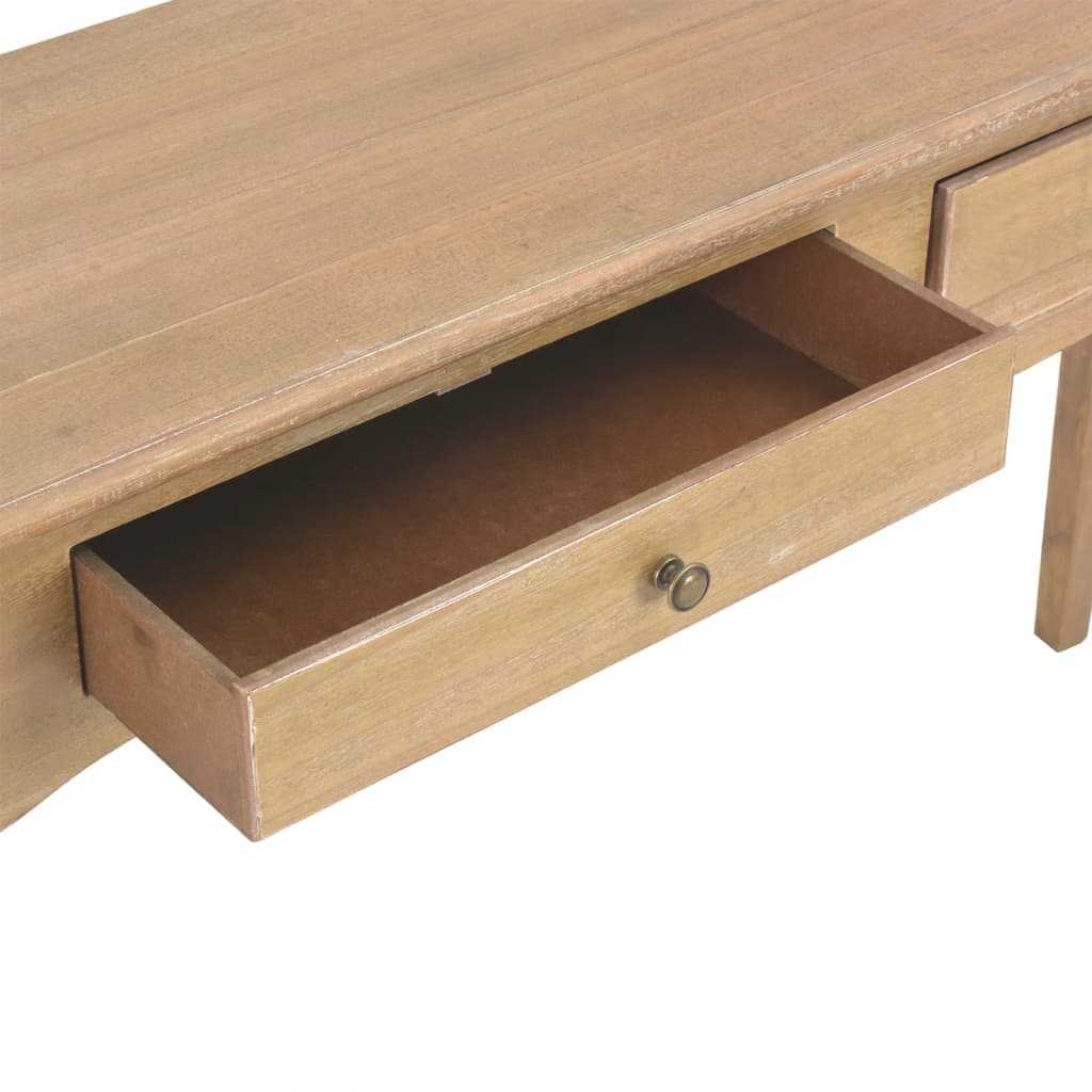 vidaXL Mesa consola con 2 cajones madera de ingeniería 110x35x76 cm