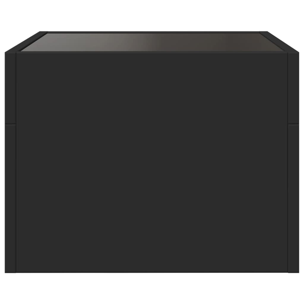 vidaXL Mesa de centro con Infinity LED negro 40x40x30 cm