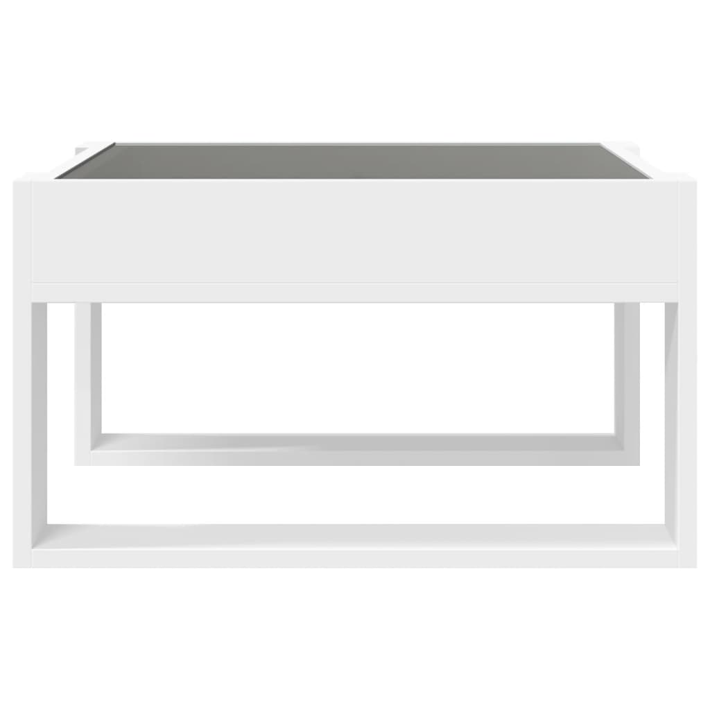 vidaXL Mesa de centro con Infinity LED blanco 50x53x30 cm