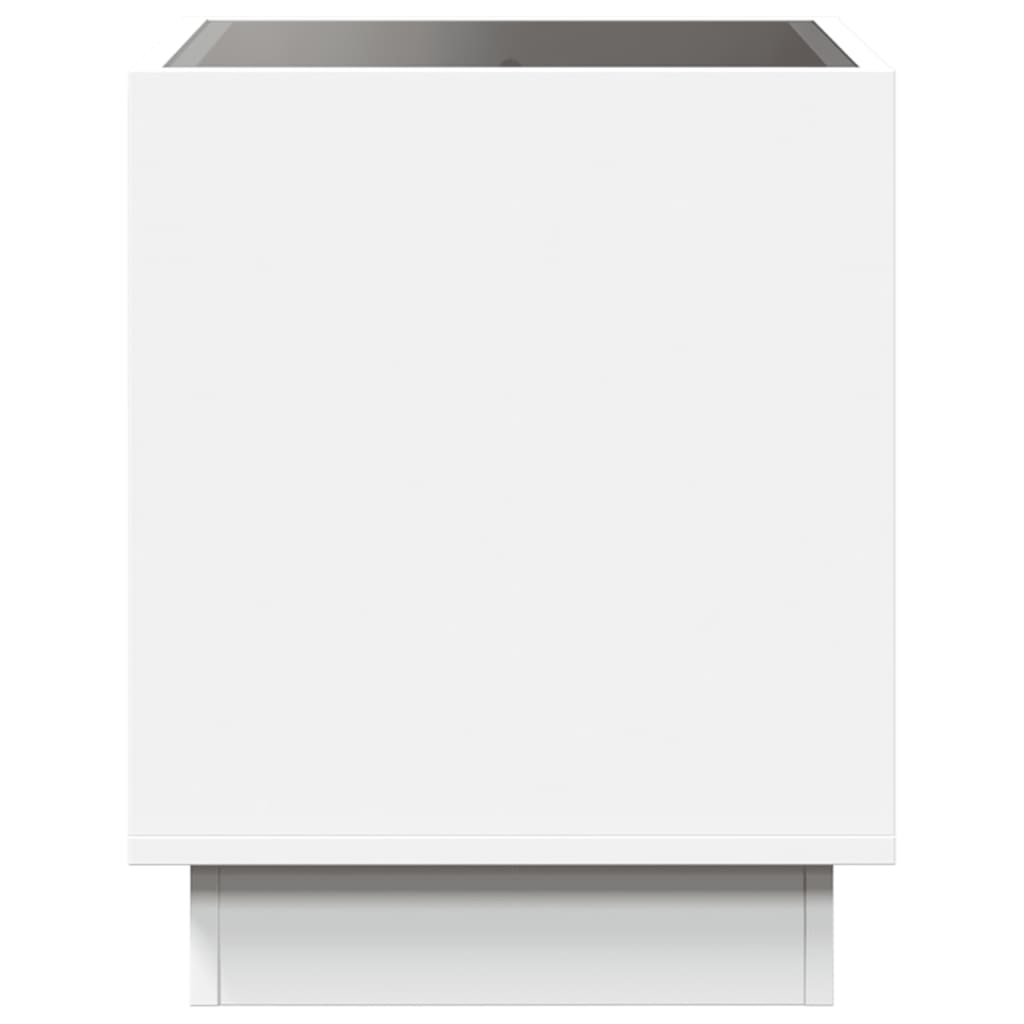 vidaXL Mesa de centro con Infinity LED blanco 40x40x50 cm