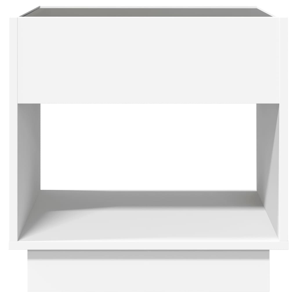 vidaXL Mesa de centro con Infinity LED blanco 50x50x50 cm