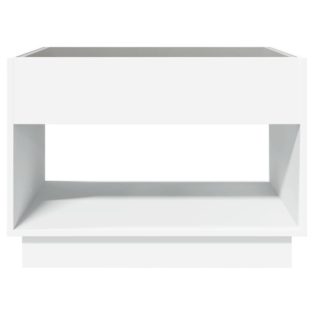 vidaXL Mesa de centro con Infinity LED blanco 70x50x50 cm