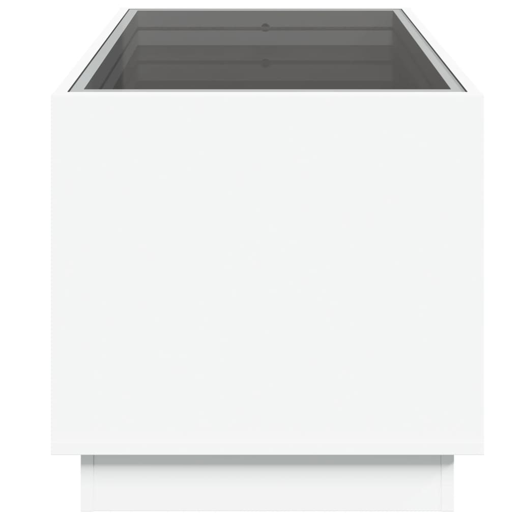 vidaXL Mesa de centro con Infinity LED blanco 70x50x50 cm