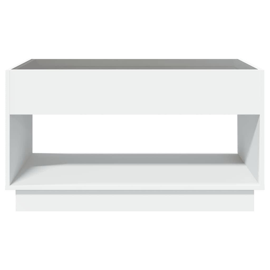 vidaXL Mesa de centro con Infinity LED blanco 90x50x50 cm