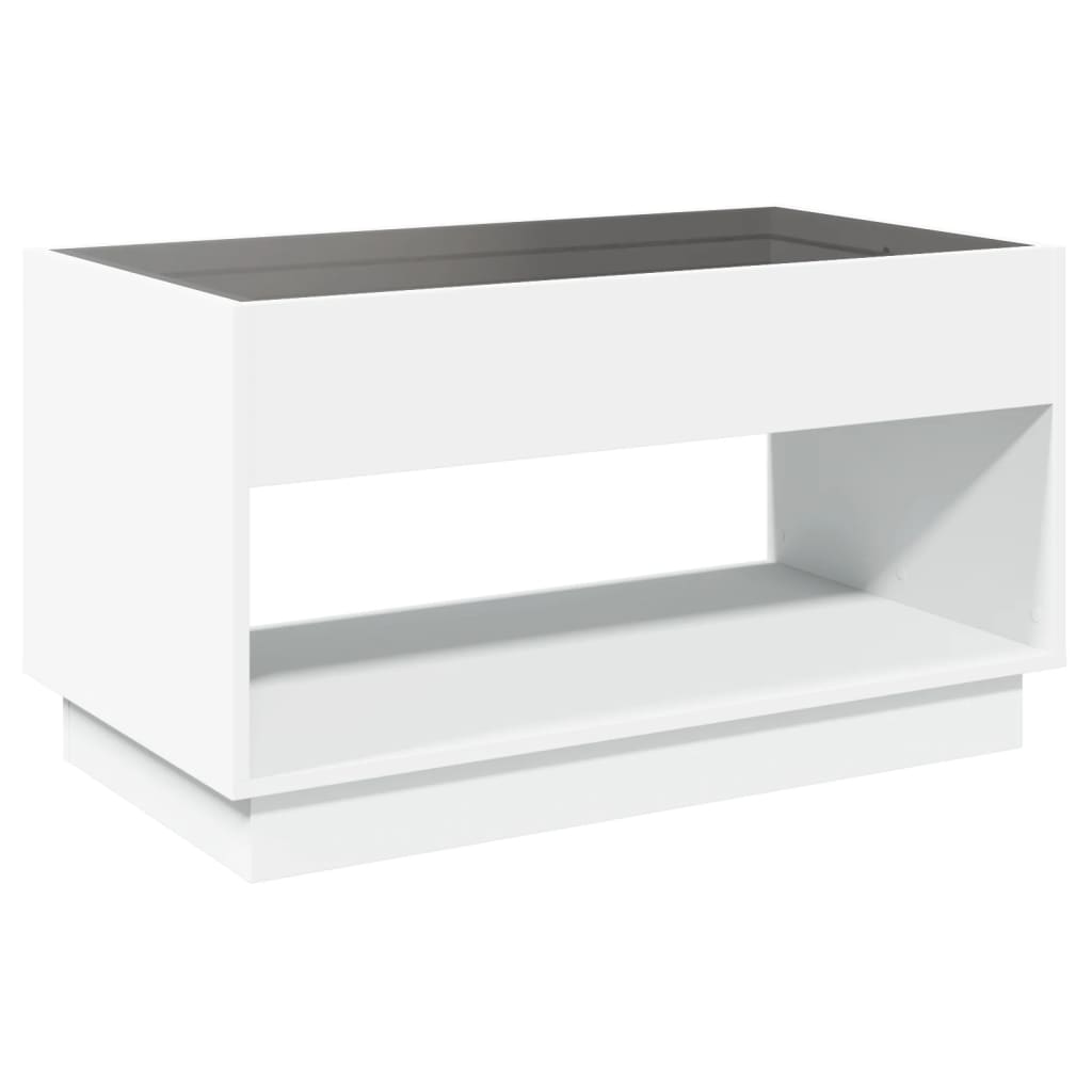 vidaXL Mesa de centro con Infinity LED blanco 90x50x50 cm