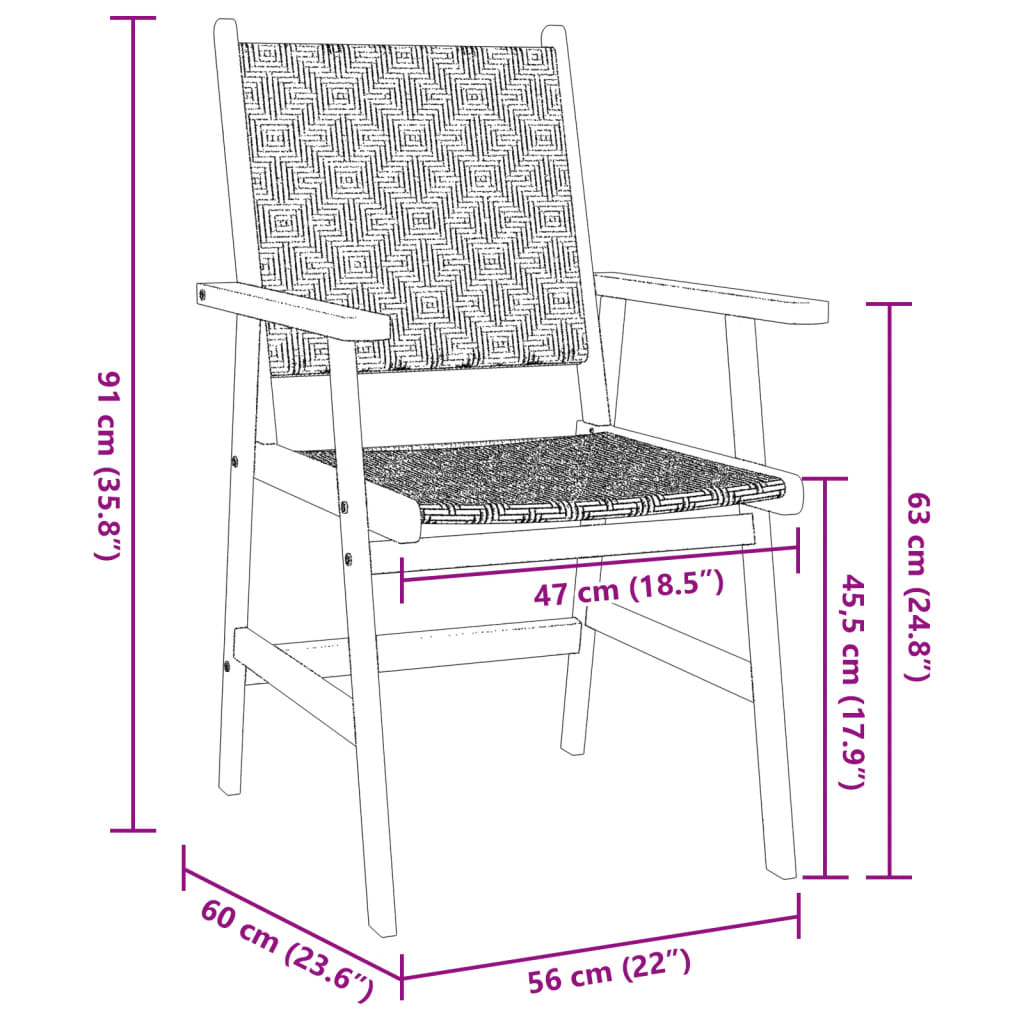 vidaXL Juego de comedor de jardín 3 piezas madera maciza de acacia