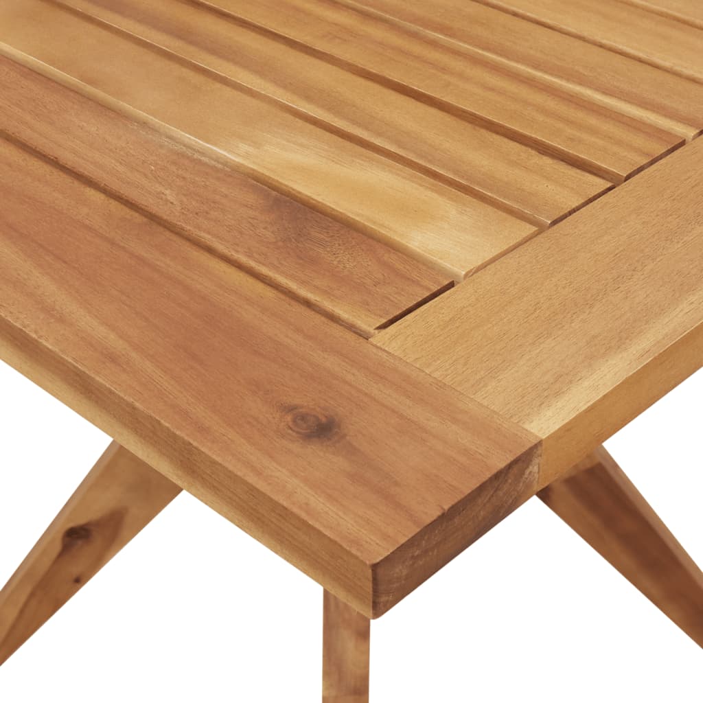 vidaXL Juego de comedor de jardín 3 piezas madera maciza de acacia