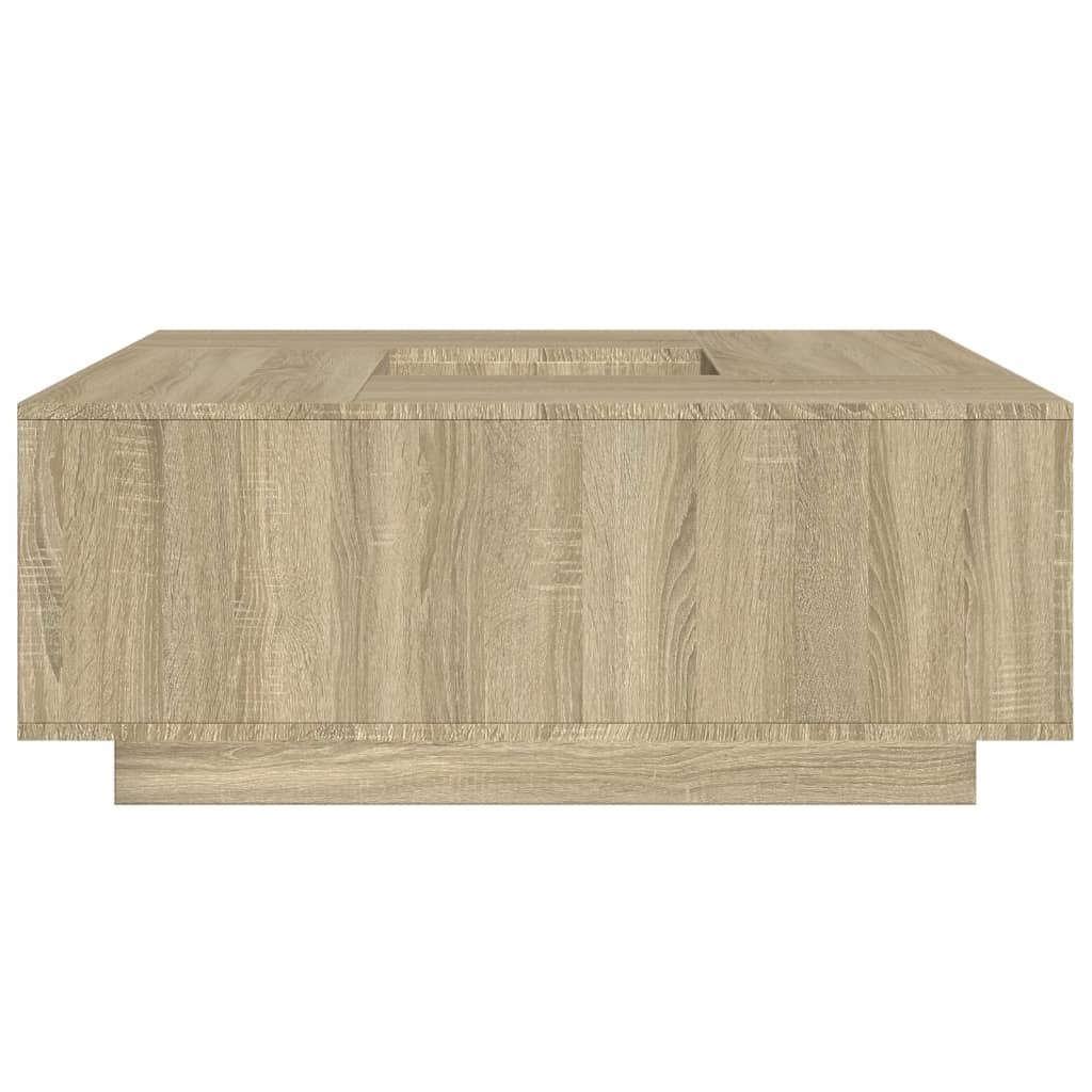 vidaXL Mesa de centro madera de ingeniería roble Sonoma 100x100x40 cm