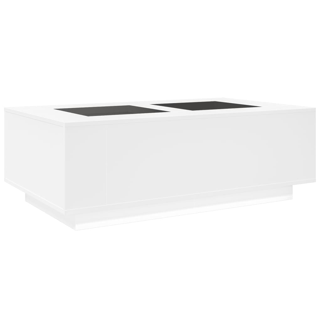 vidaXL Mesa de centro con LED Infinity blanca 116x69x40 cm