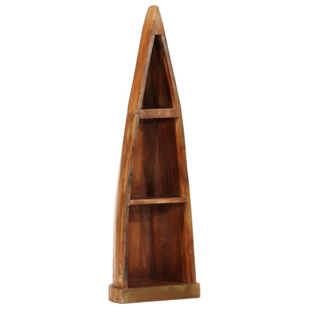 vidaXL Estantería barca madera maciza reciclada 39x27x127 cm