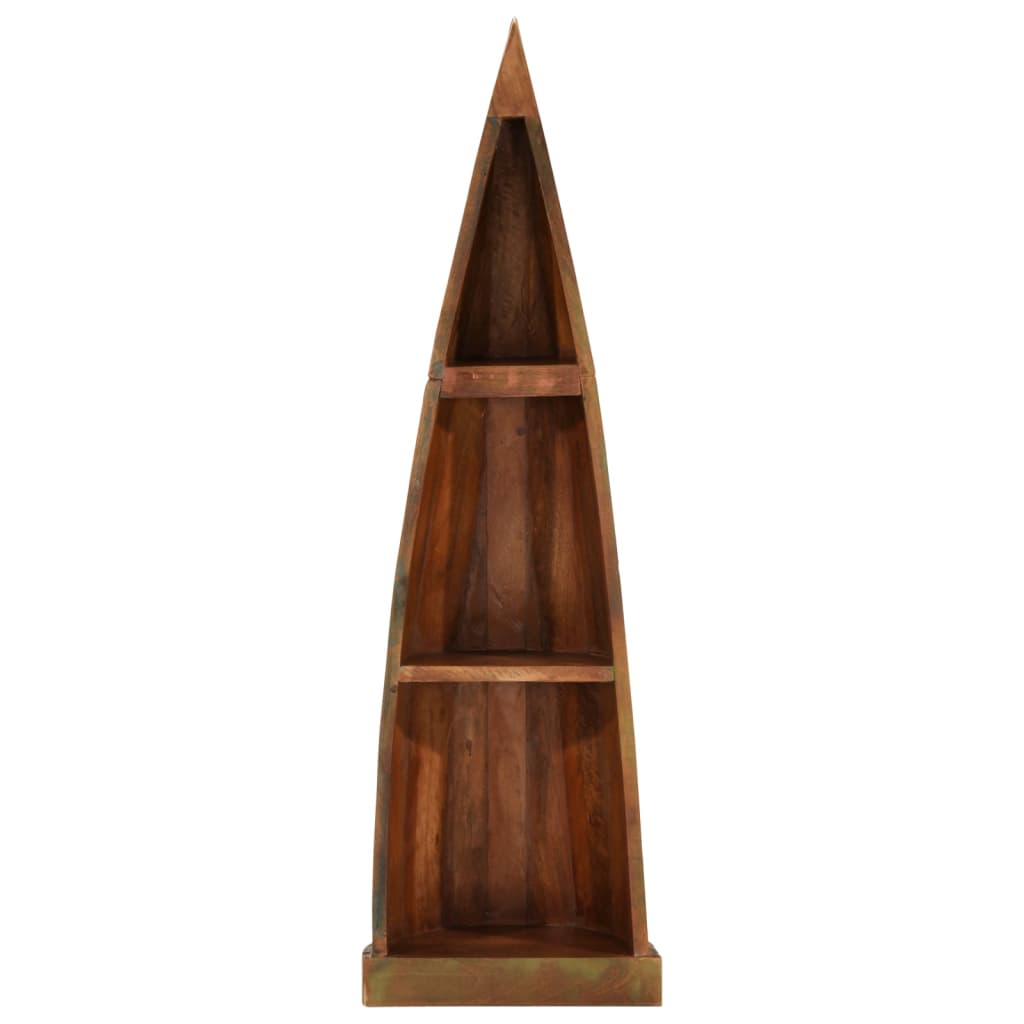 vidaXL Estantería barca madera maciza reciclada 39x27x127 cm