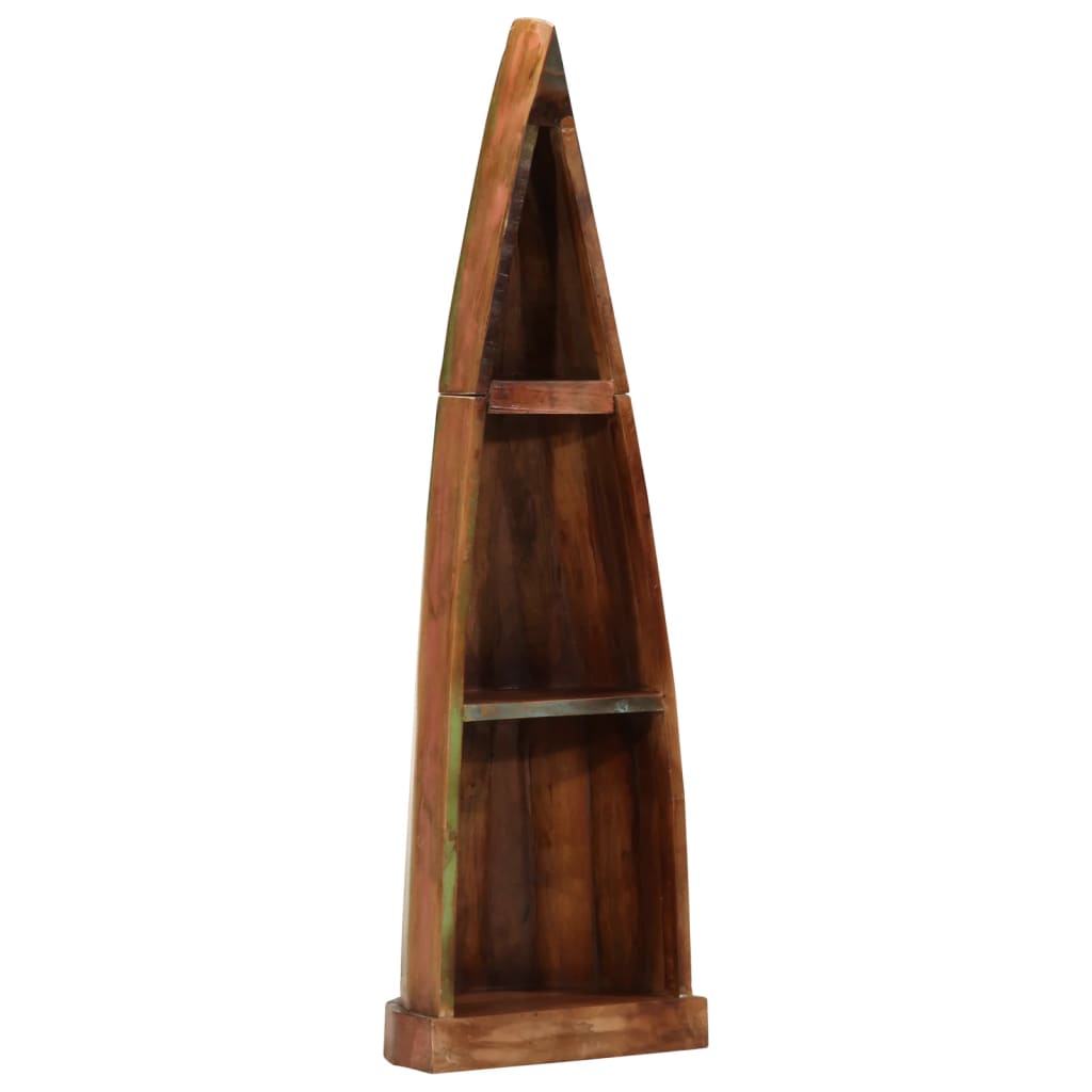 vidaXL Estantería barca madera maciza reciclada 39x27x127 cm