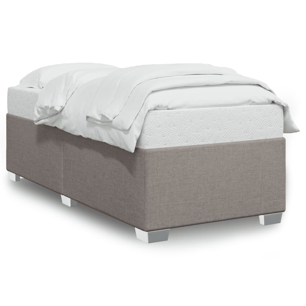 vidaXL Estructura de cama sin colchón tela gris taupe 80x200 cm