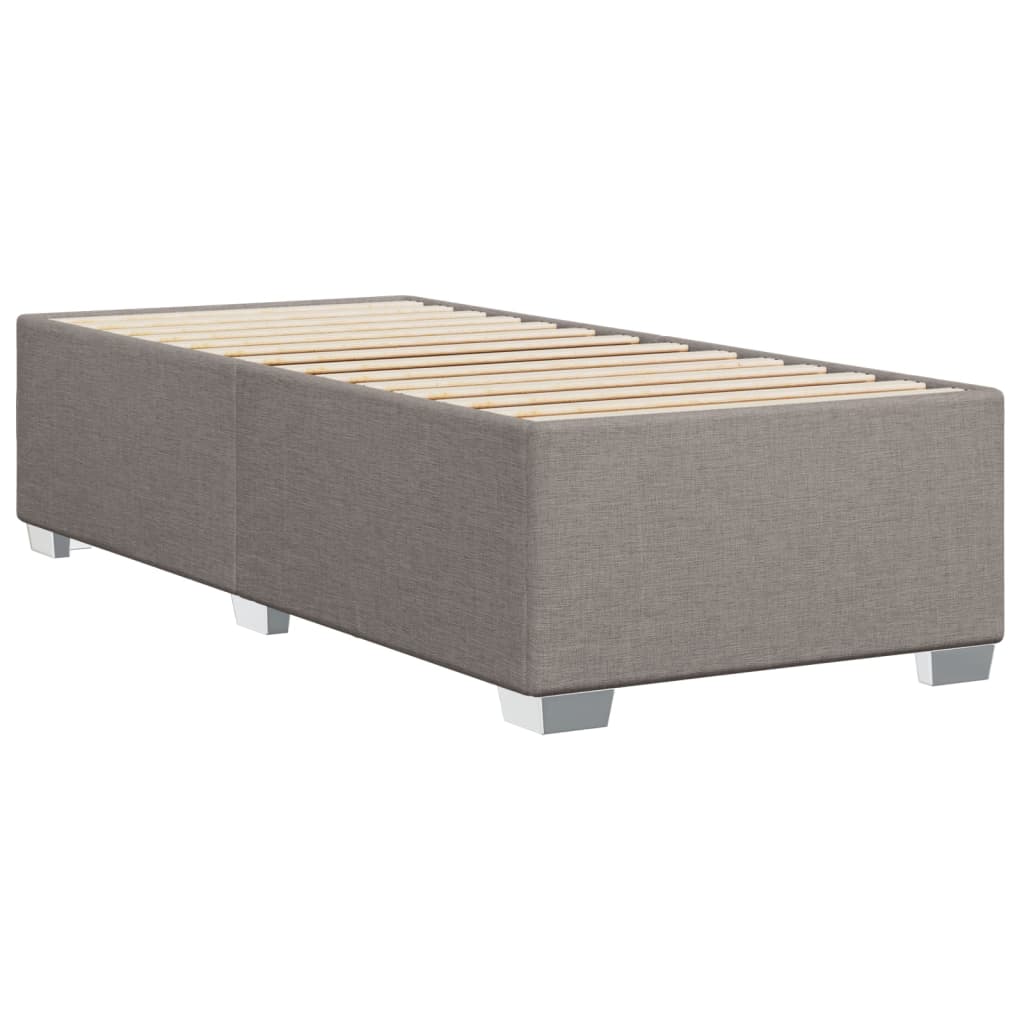 vidaXL Estructura de cama sin colchón tela gris taupe 80x200 cm