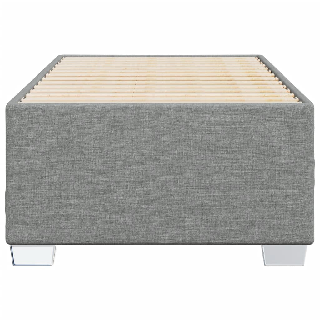 vidaXL Estructura de cama sin colchón tela gris claro 90x190 cm