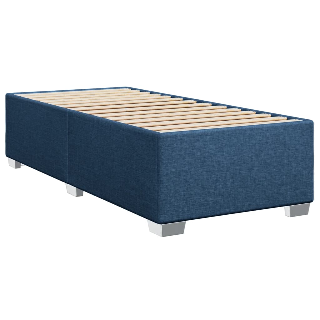 vidaXL Estructura de cama sin colchón tela azul 90x200 cm