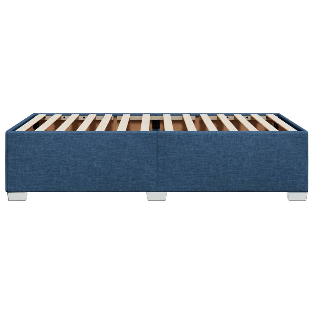 vidaXL Estructura de cama sin colchón tela azul 90x200 cm