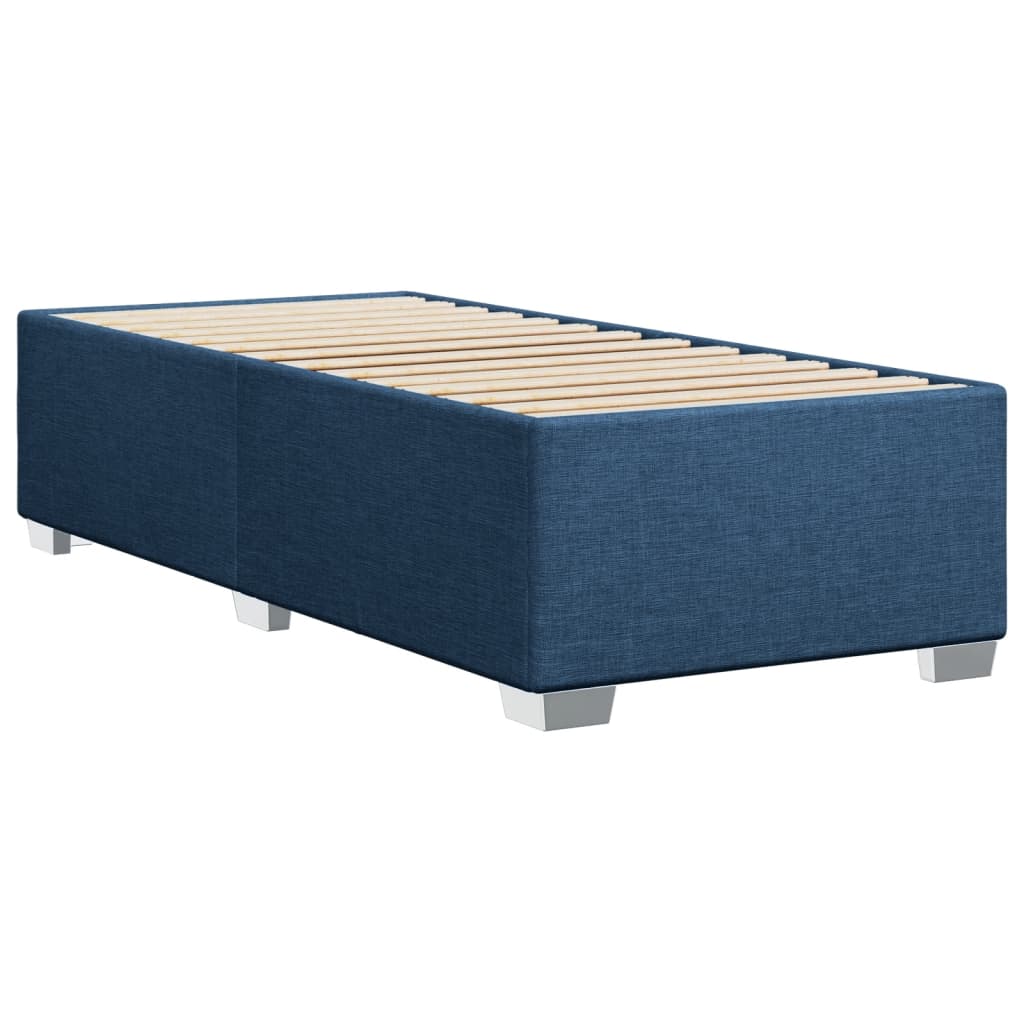 vidaXL Estructura de cama sin colchón tela azul 90x200 cm