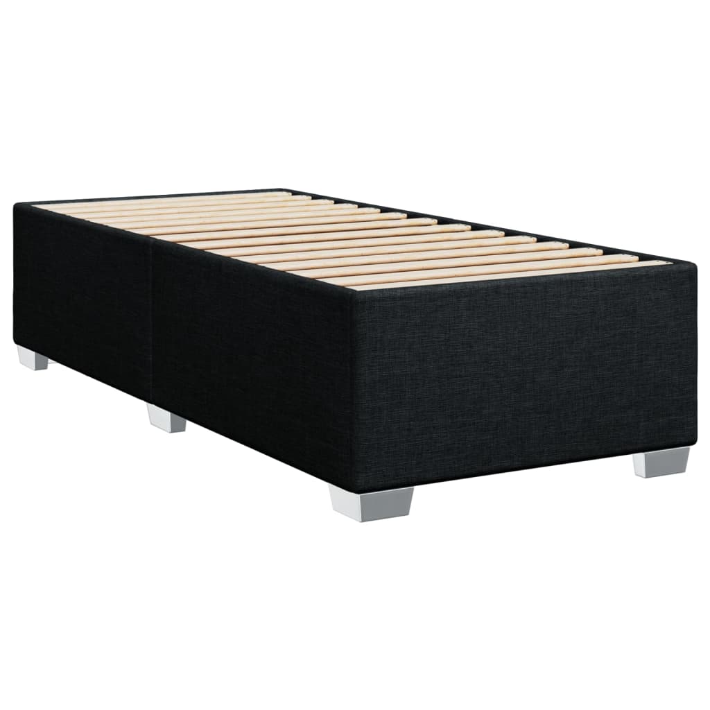 vidaXL Estructura de cama sin colchón tela negro 100x200 cm