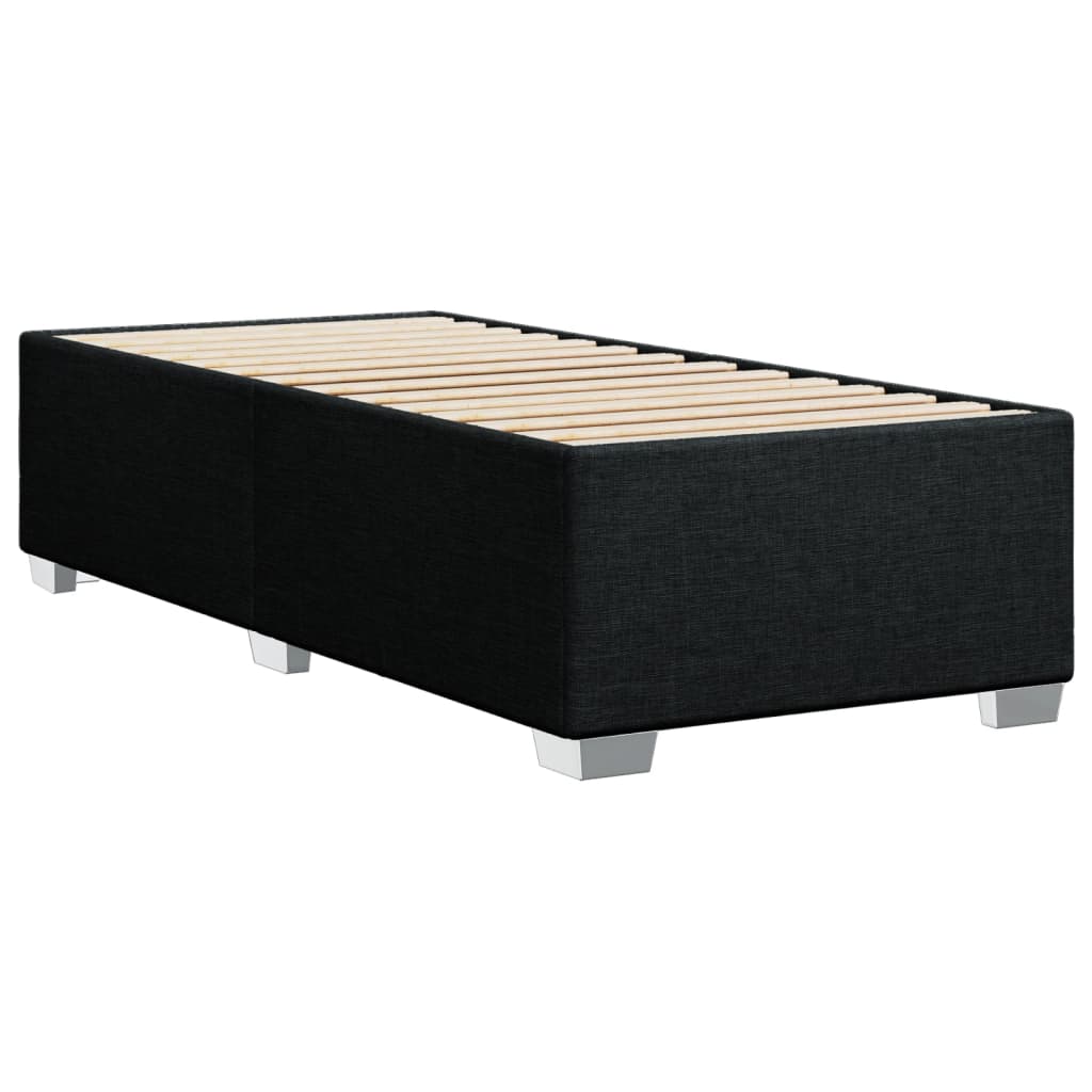 vidaXL Estructura de cama sin colchón tela negro 100x200 cm