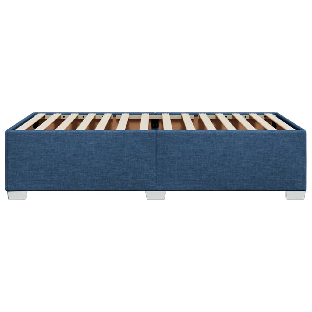 vidaXL Estructura de cama sin colchón tela azul 100x200 cm