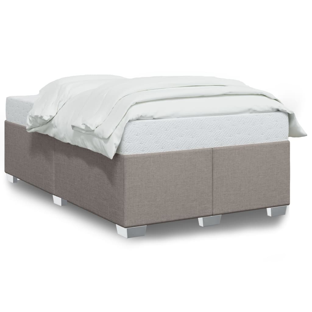 vidaXL Estructura de cama sin colchón tela gris taupe 120x200 cm