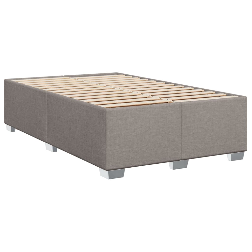 vidaXL Estructura de cama sin colchón tela gris taupe 120x200 cm