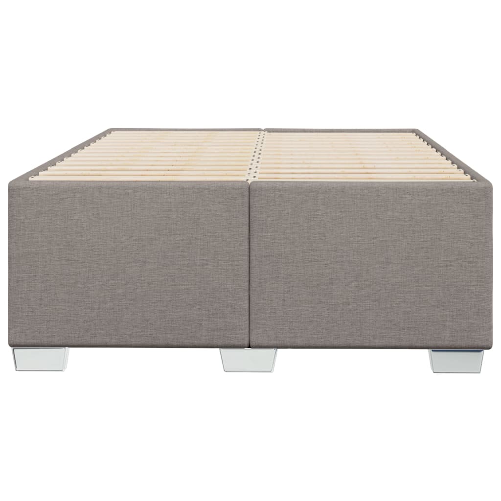 vidaXL Estructura de cama sin colchón tela gris taupe 120x200 cm