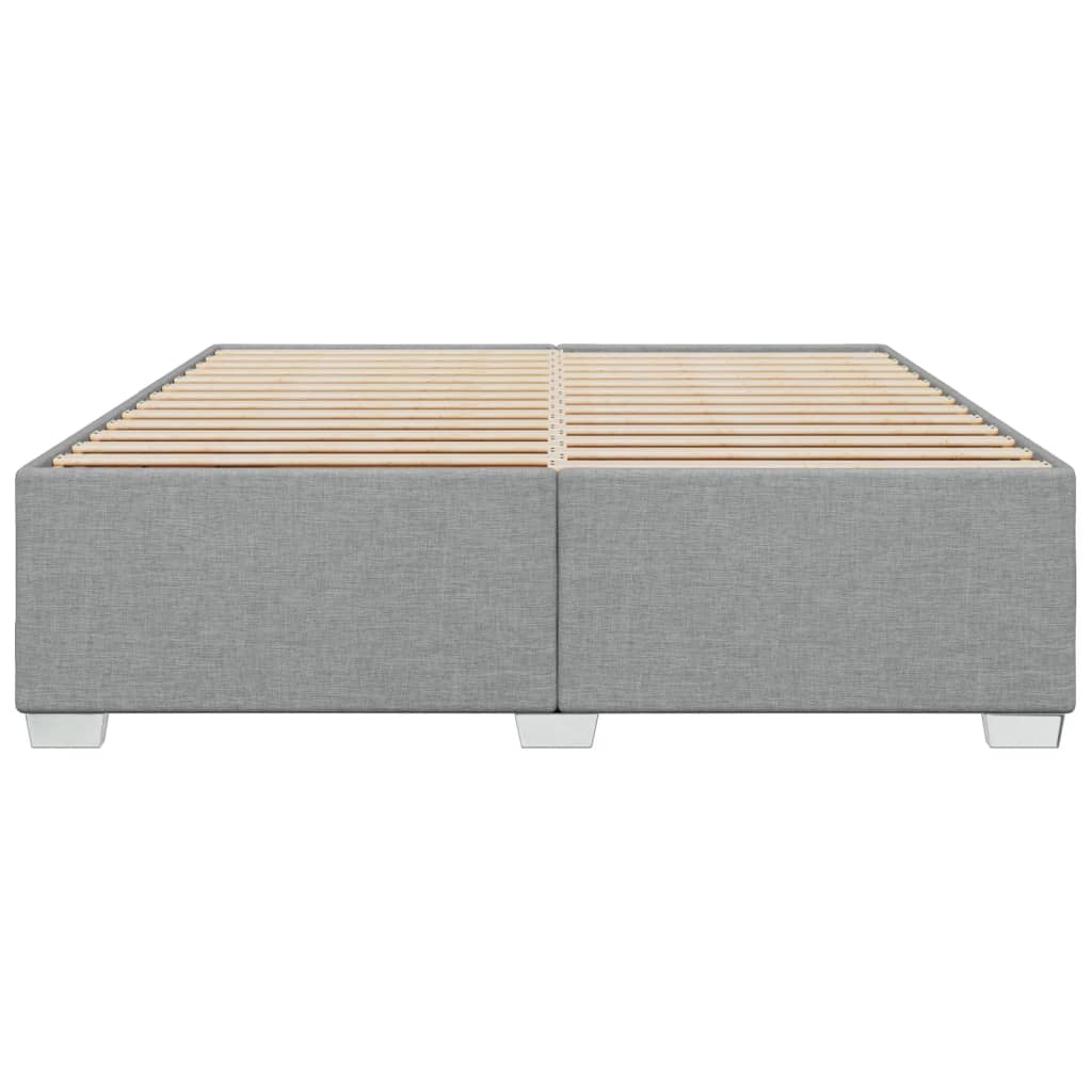 vidaXL Cama sin colchón tela gris claro 180x200 cm