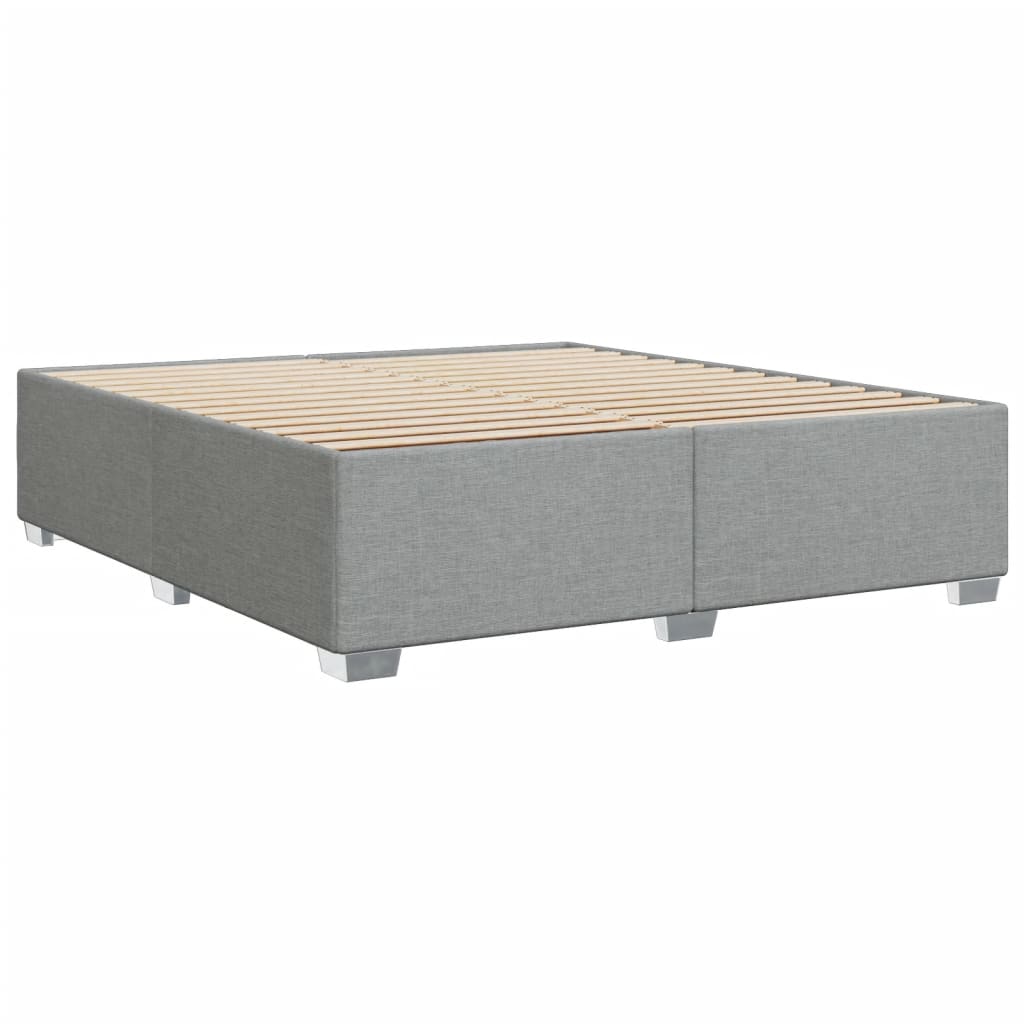 vidaXL Cama sin colchón tela gris claro 180x200 cm