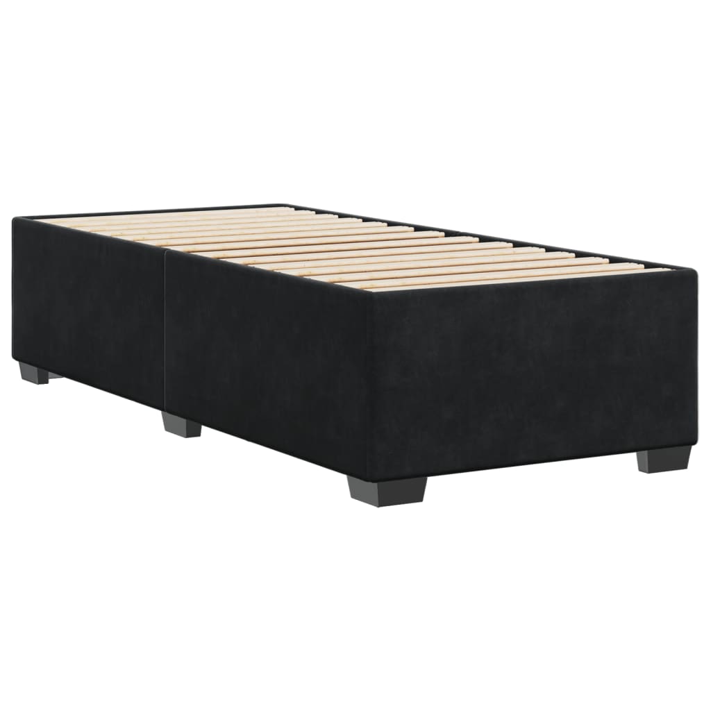 vidaXL Estructura de cama sin colchón terciopelo negro 100x200 cm