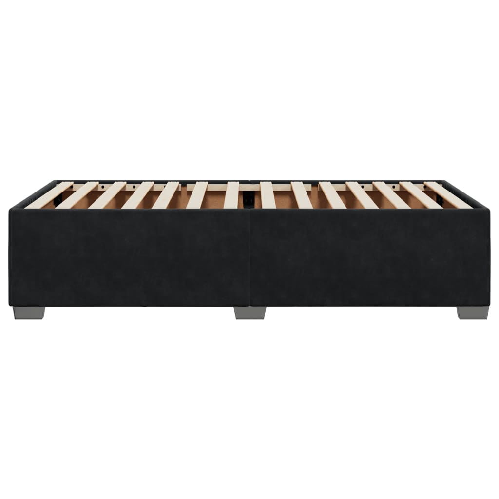 vidaXL Estructura de cama sin colchón terciopelo negro 100x200 cm