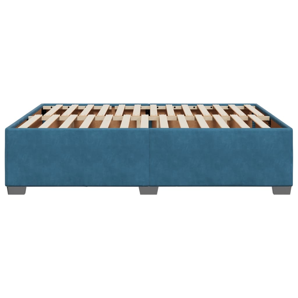 vidaXL Estructura de cama de terciopelo azul 140x190 cm