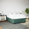 vidaXL Estructura cama sin colchón terciopelo verde oscuro 140x200 cm