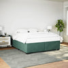 vidaXL Estructura cama sin colchón terciopelo verde oscuro 180x200 cm