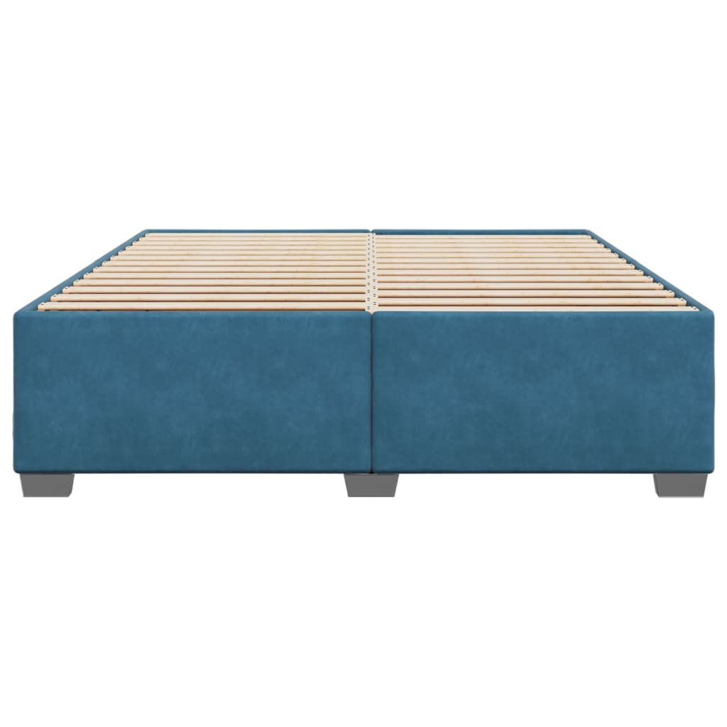 vidaXL Estructura de cama de terciopelo azul 180x200 cm