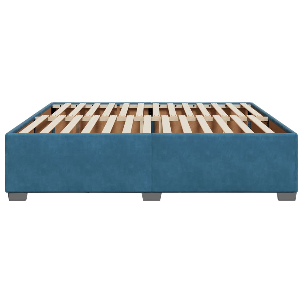 vidaXL Estructura de cama de terciopelo azul 180x200 cm