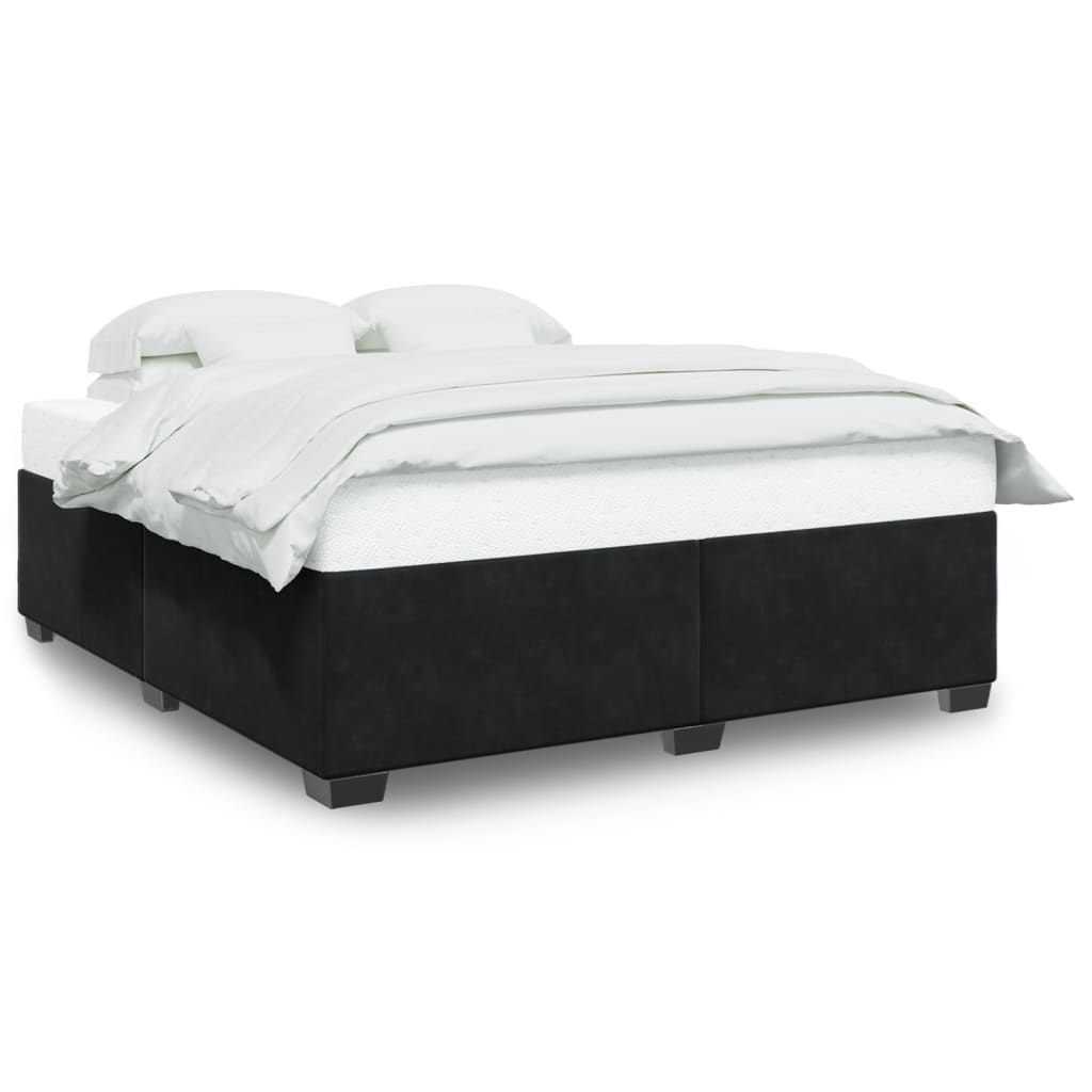 vidaXL Estructura cama sin colchón terciopelo negro 200x200 cm